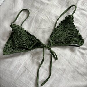 Frankie’s Bikinis Penny Satin Bikini Top